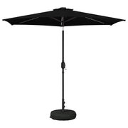 Tuinparasol 270x270 cm zwart met LED