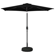 Tuin Parasol met LED Verlichting 270 x 270 cm Polyester Zwart