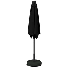 Tuin Parasol met LED Verlichting 270 x 270 cm Polyester Zwart