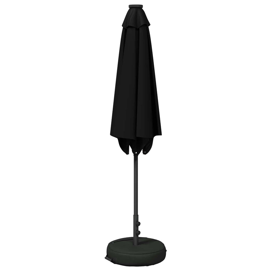 Tuin Parasol met LED Verlichting 270 x 270 cm Polyester Zwart