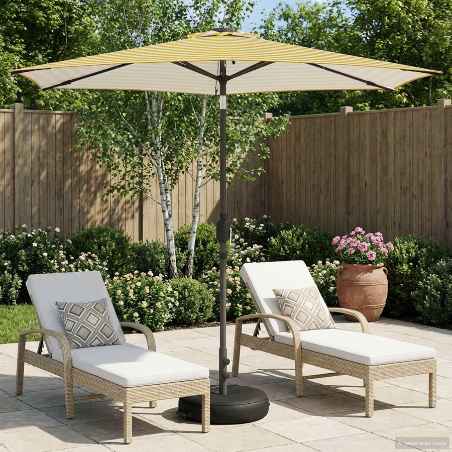 Tuin Parasol met LED Verlichting 270 x 270 cm Polyester