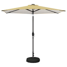 Tuin Parasol met LED Verlichting 270 x 270 cm Polyester