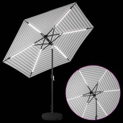 Tuin Parasol met LED Verlichting 270 x 270 cm Polyester