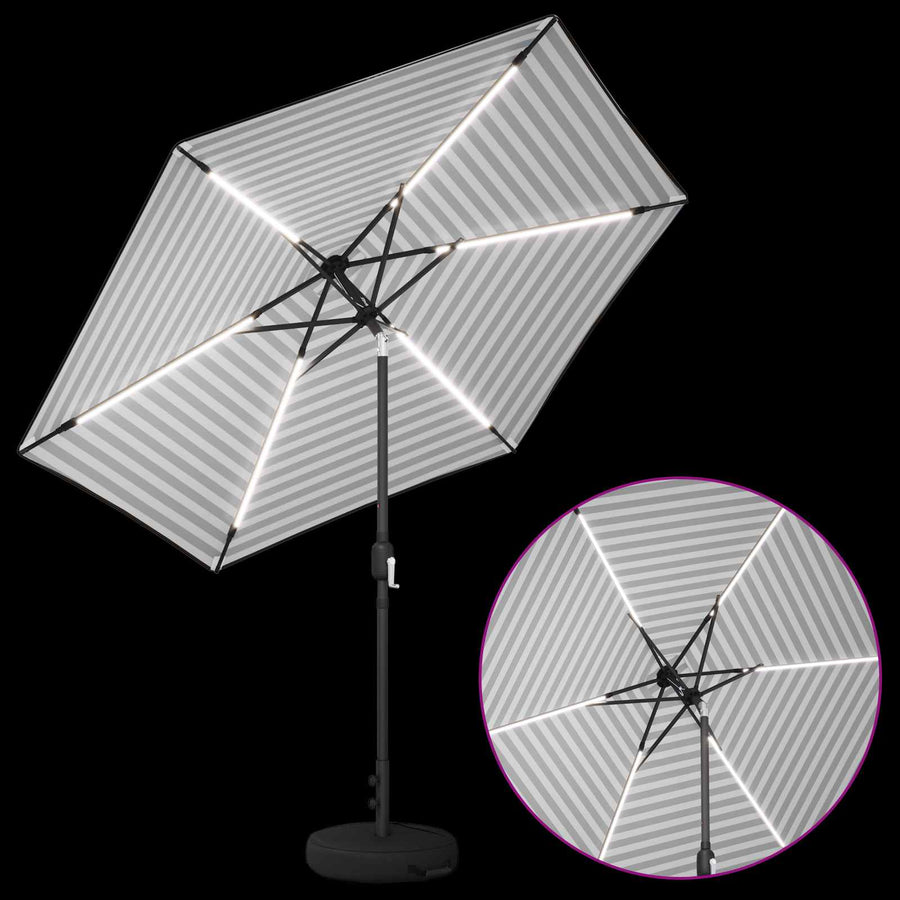 Tuin Parasol met LED Verlichting 270 x 270 cm Polyester