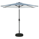 Parasol LED 270x270 cm blauw polyester