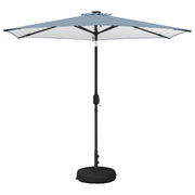 Parasol LED 270x270 cm blauw polyester