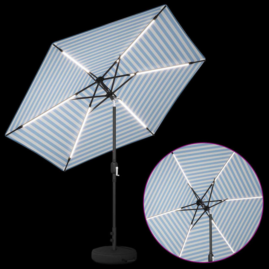 Tuin Parasol met LED Verlichting 270 x 270 cm Polyester