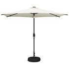 Tuinparasol 300x300 cm crème met LED