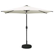 Tuinparasol 300x300 cm crème met LED