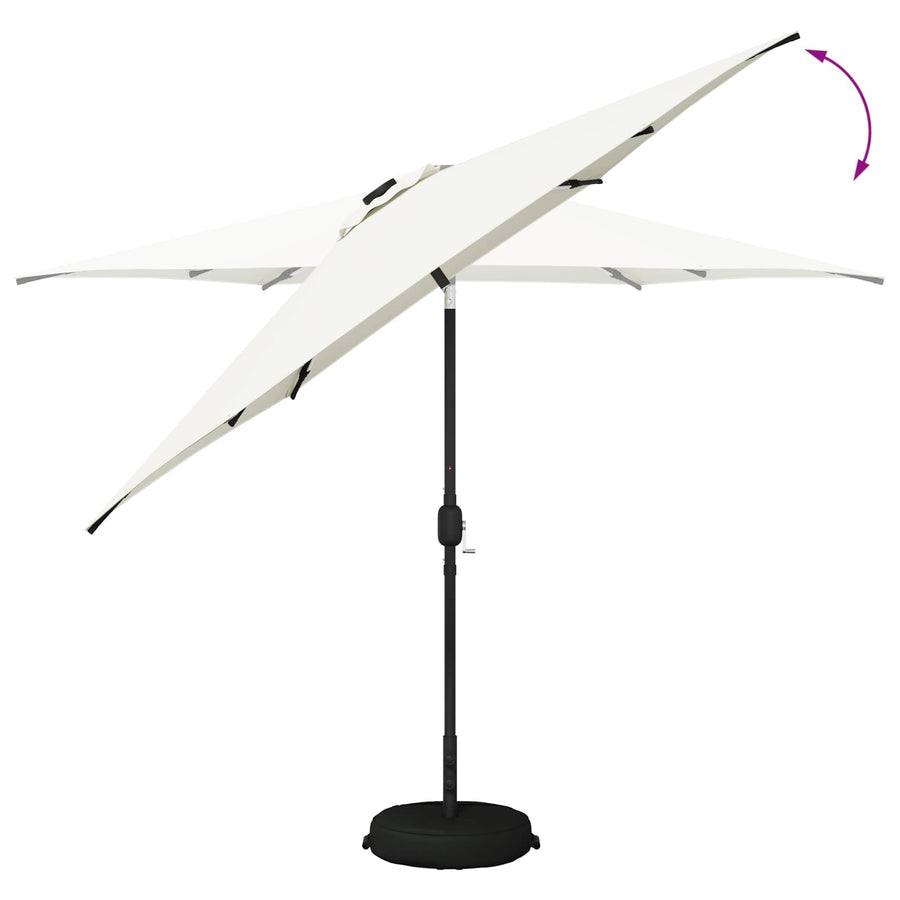 Tuin Parasol met LED Verlichting 300 x 300 cm Polyester