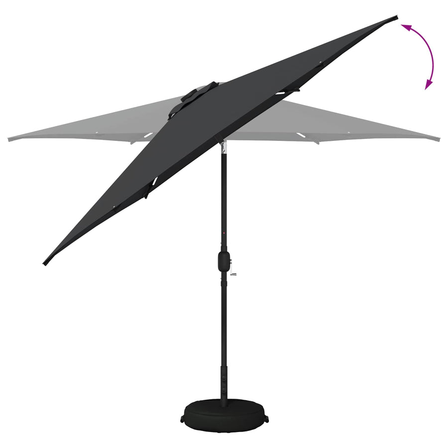 Tuin Parasol met LED Verlichting 300 x 300 cm Polyester