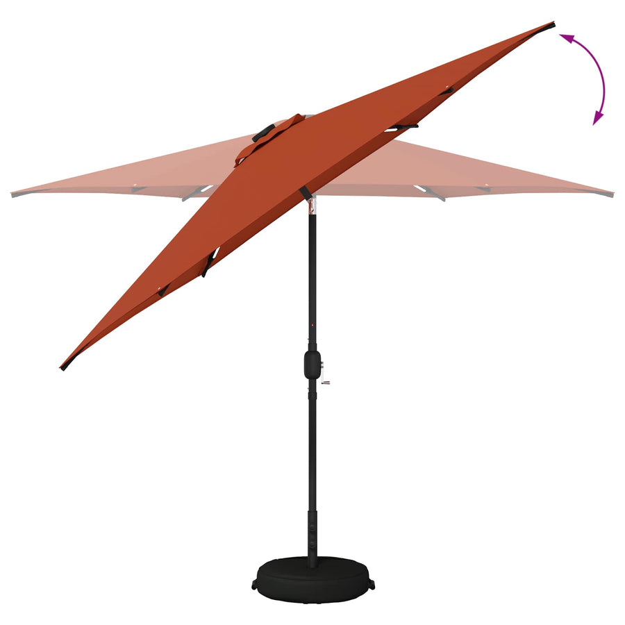 Tuin Parasol met LED Verlichting 300 x 300 cm Polyester