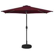 Tuinparasol 300x300 cm bordeaux met LED