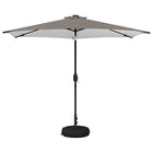 Parasol 300x300 cm zwart met LED verlichting