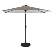 Parasol 300x300 cm zwart met LED verlichting