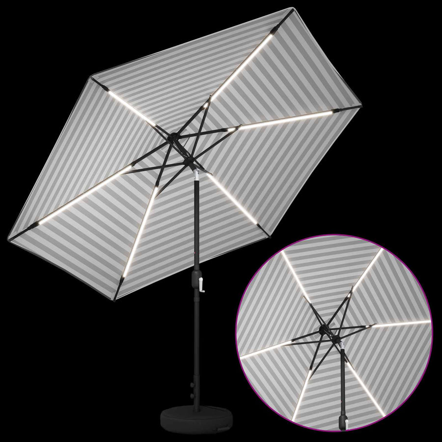 Tuin Parasol met LED Verlichting 300 x 300 cm Polyester