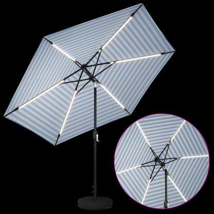 Tuin Parasol met LED Verlichting 300 x 300 cm Polyester