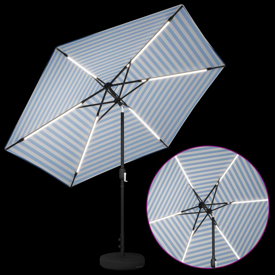 Tuin Parasol met LED Verlichting 300 x 300 cm Polyester