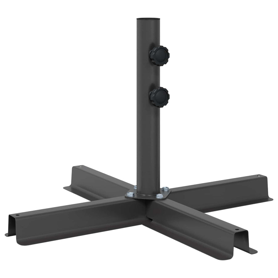 Patio Parasolvoet 50 x 50 cm Staal Zwart