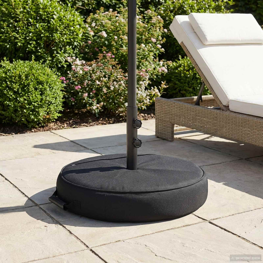 Patio Parasolvoet 60 x 60 cm Staal Zwart