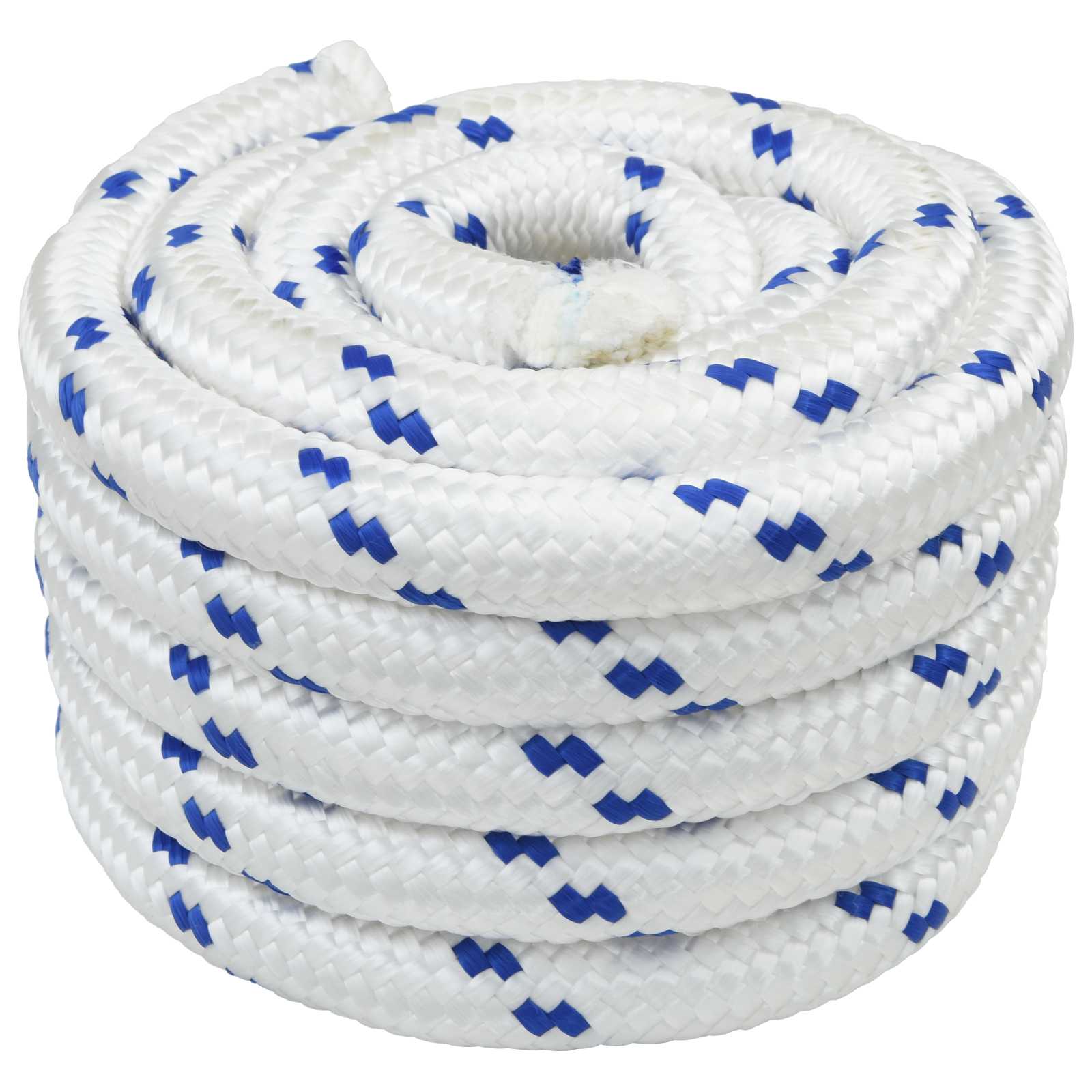 Boottouw 5 m 5 Wit en Blauw PP