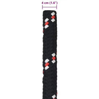 Boottouw 5 m 4 Zwart en Rood PP