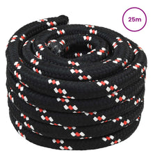 Boottouw 25 m 5 Zwart en Rood PP