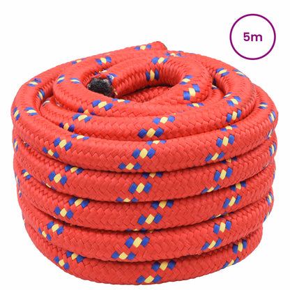 Boottouw 5 m 4 Rood PP