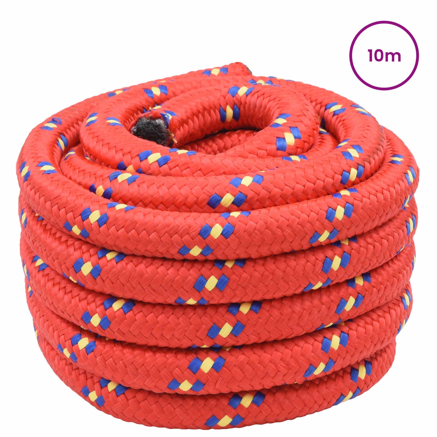 Boottouw 10 m 6 Rood PP
