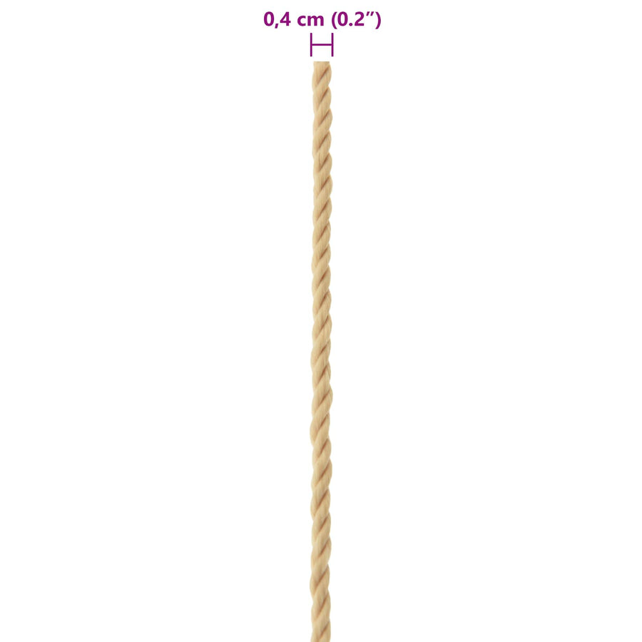 Boottouw 50 m 0.4 Naturel PP
