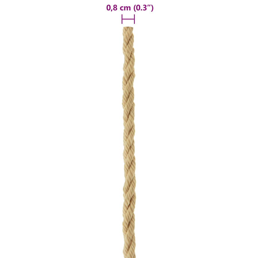 Boottouw 100 m 0.8 Naturel PP