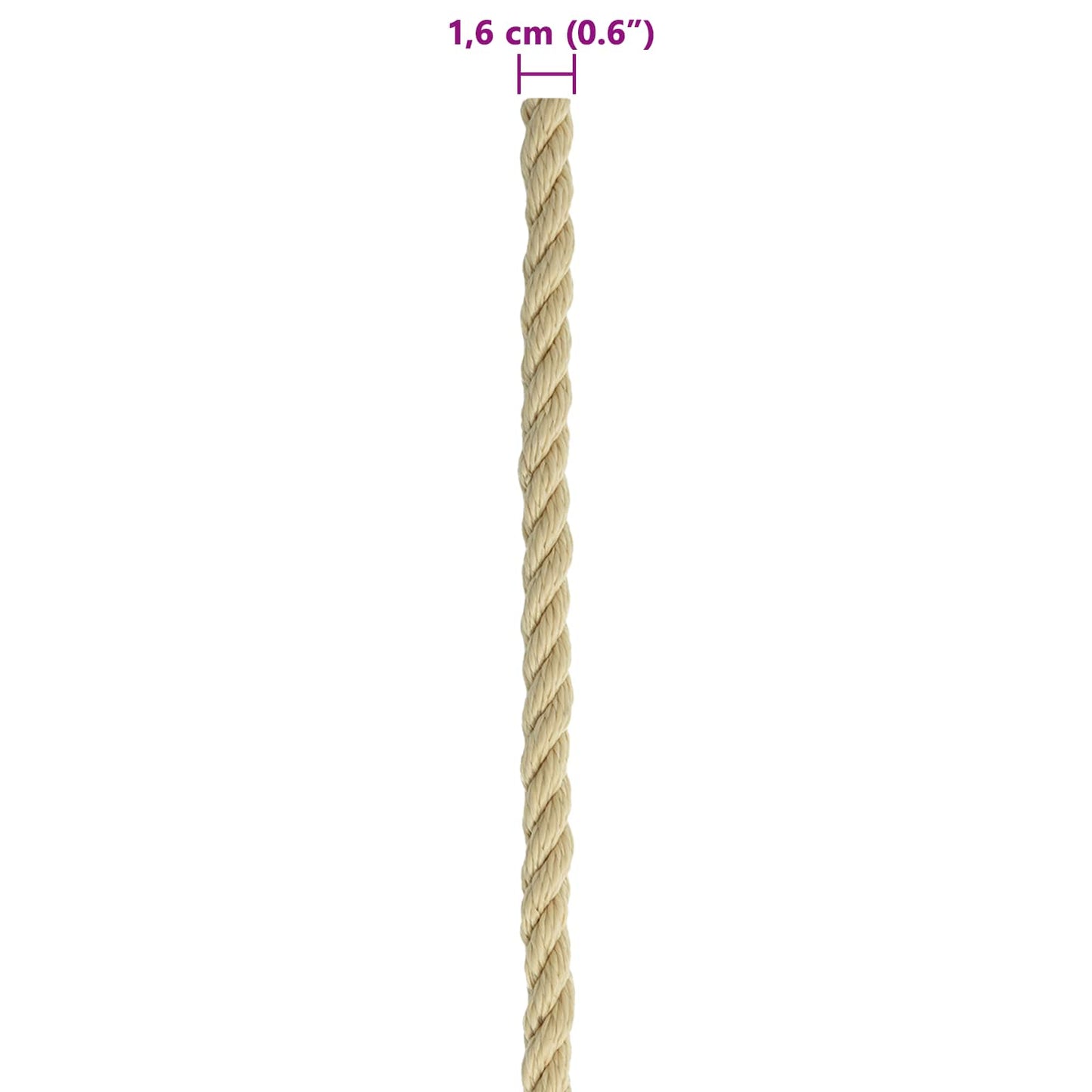 Boottouw 250 m 1.6 Naturel PP
