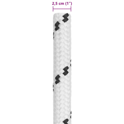 Boottouw Wit 25 m Polyester