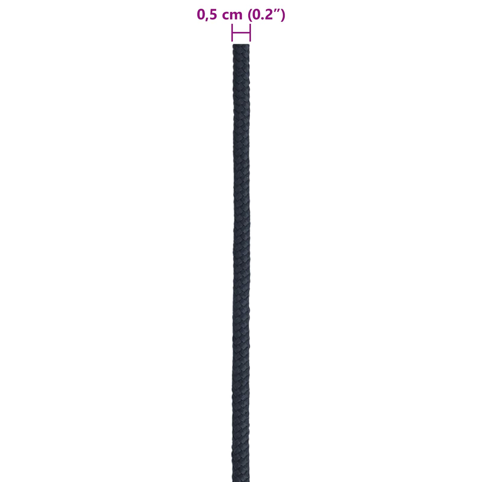 Boottouw 0.5 mm 25 m Koninklijk Blauw Polyester