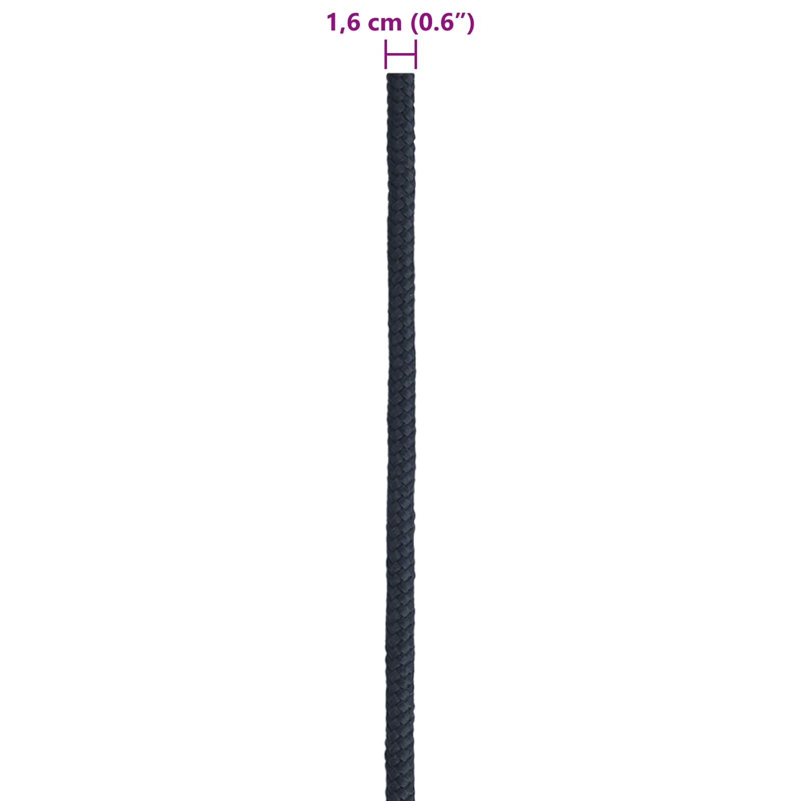 Boottouw Koninklijk Blauw 25 m Polyester