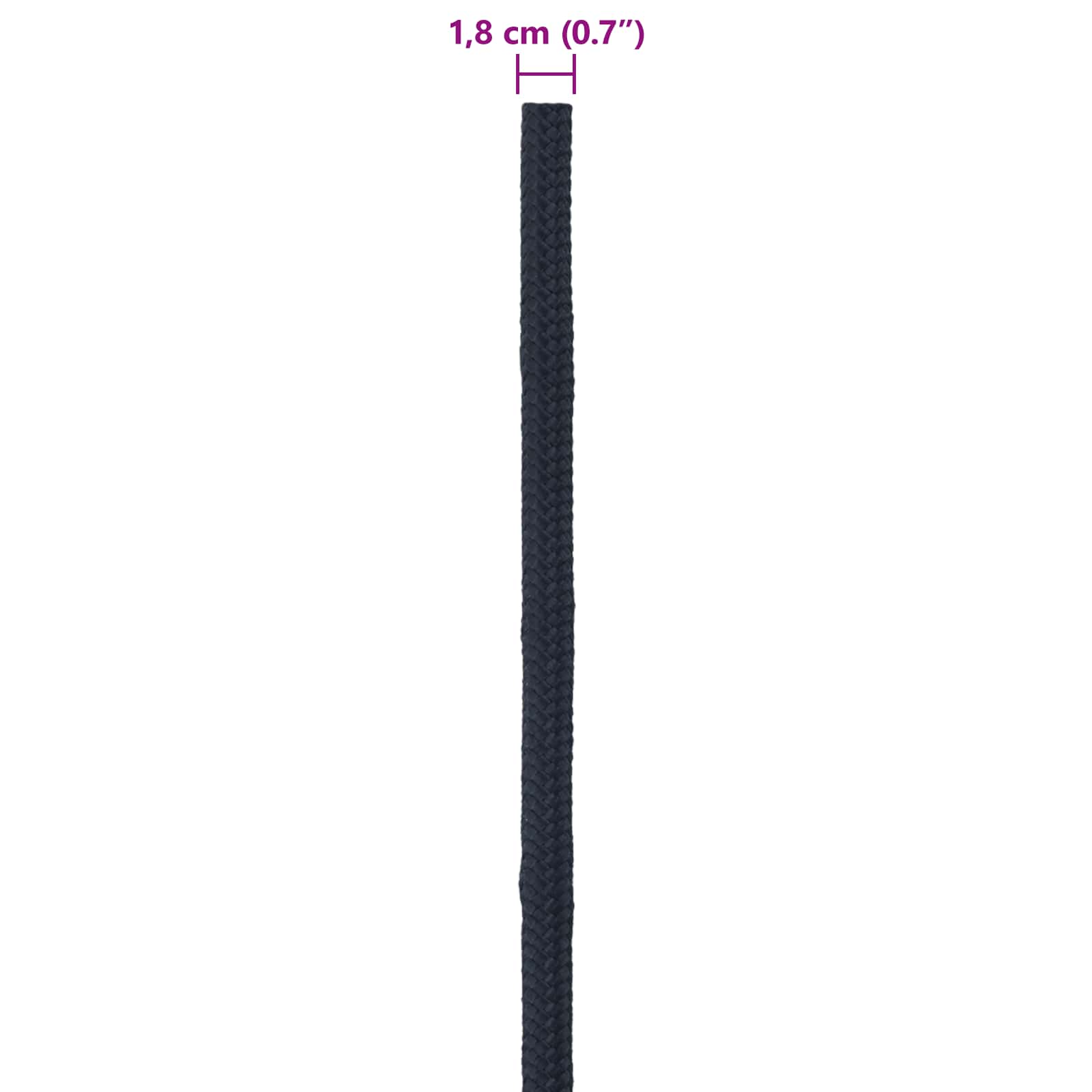 Boottouw Koninklijk Blauw 25 m Polyester
