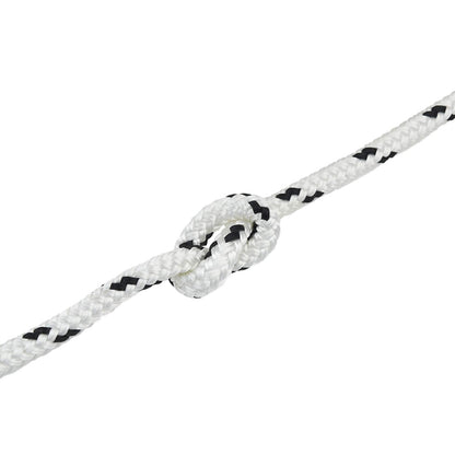 Boottouw 6 m 1.4 Wit en zwart Polyester
