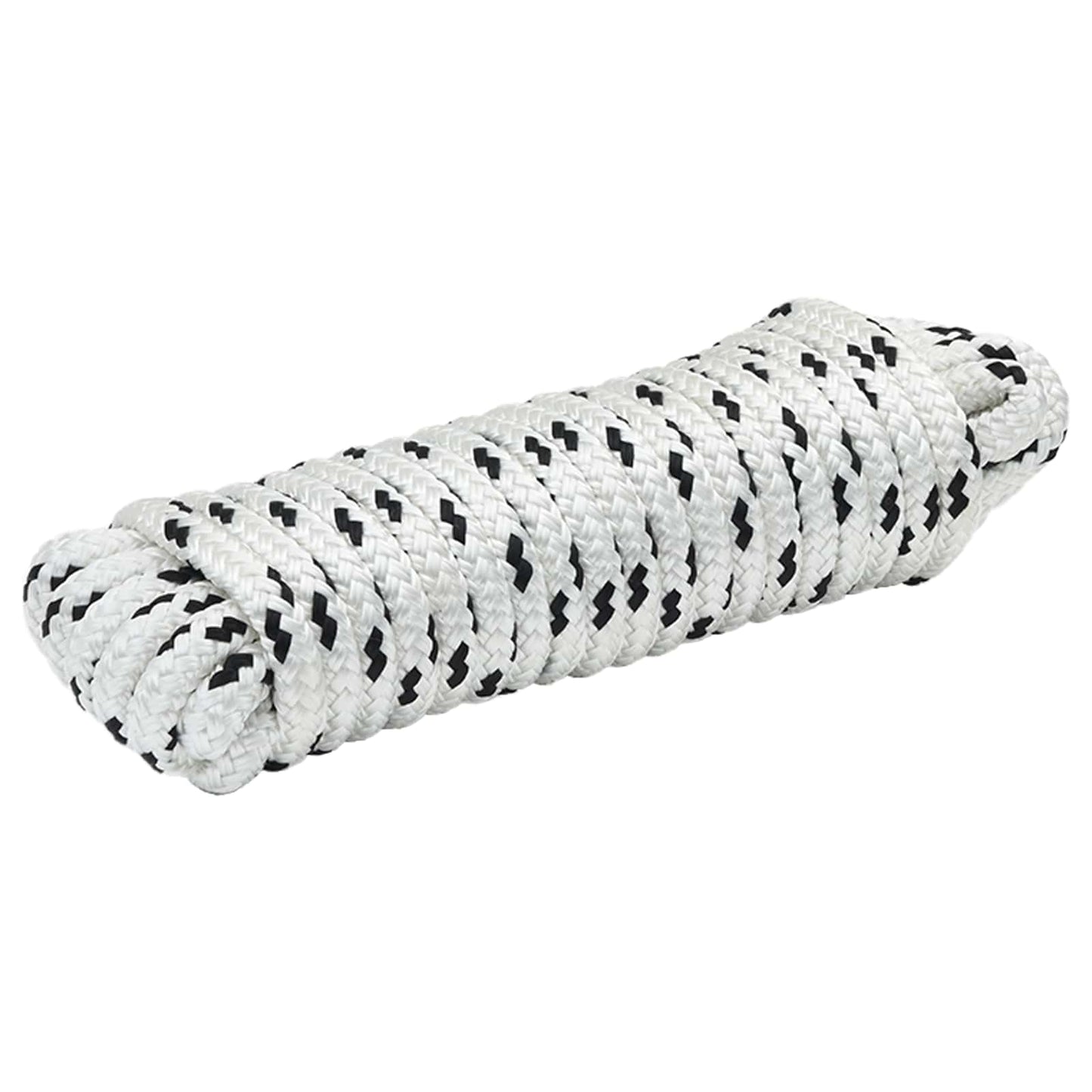 Boottouw 6 m 1.4 Wit en zwart Polyester