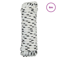 Boottouw 6 m 1.4 Wit en zwart Polyester