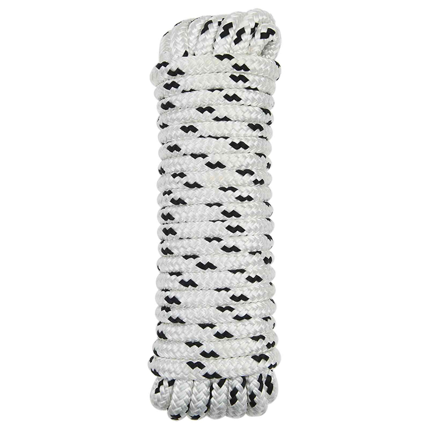 Boottouw 12 m 1.4 Wit en zwart Polyester