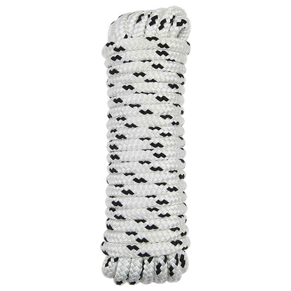 Boottouw 12 m 1.4 Wit en zwart Polyester