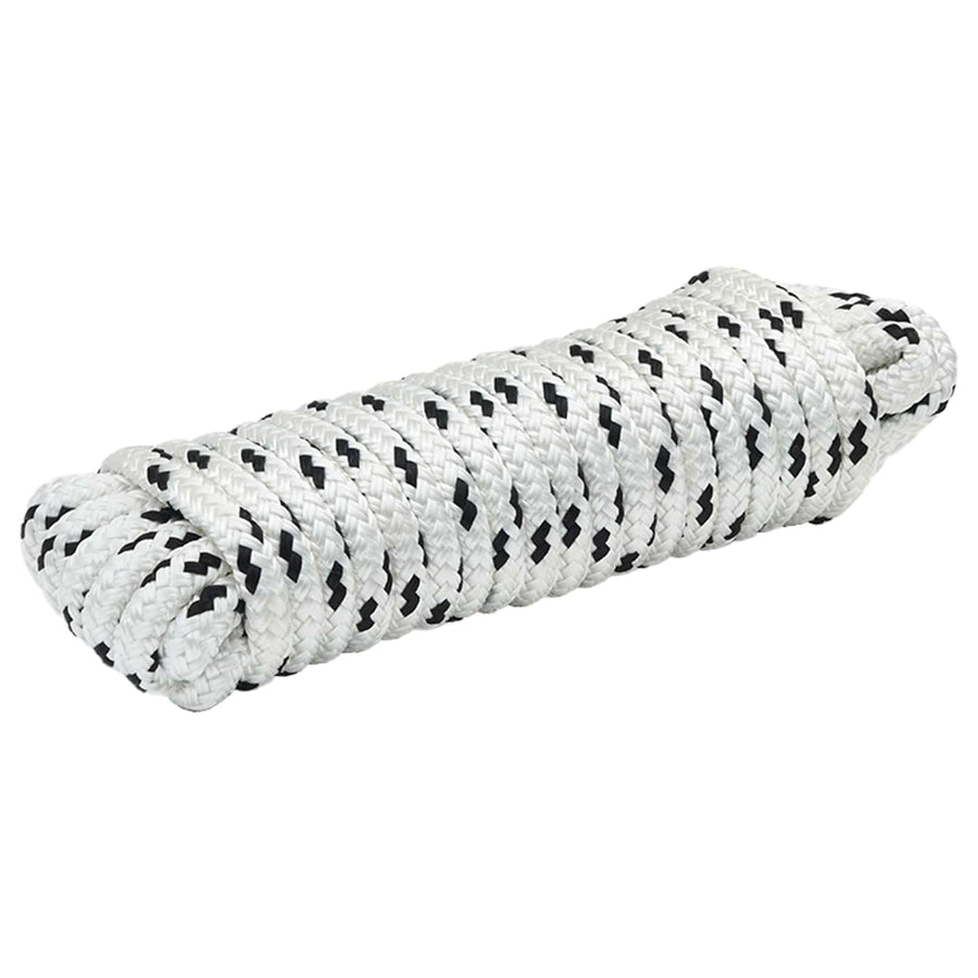 Boottouw 6 m 1.6 Wit en zwart Polyester