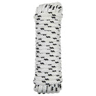 Boottouw 12 m 2 cm polyester wit zwart