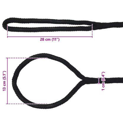 Boottouw 9 m 1 Zwart Polyester