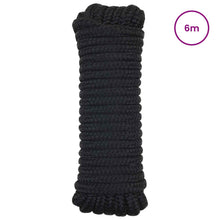 Boottouw 6 m 1.4 Zwart Polyester