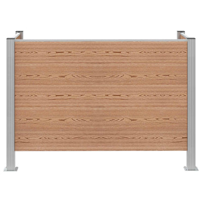 Afvalbak Schutting Bruin 161 x 85 x 115 cm Aluminium en WPC
