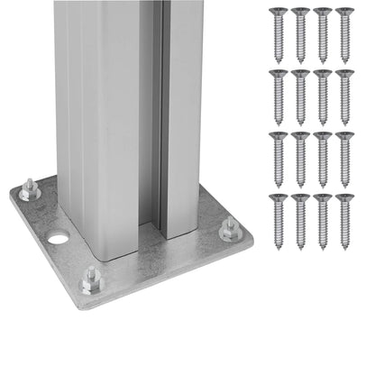 Afvalbak Schutting Grijs 161 x 85 x 115 cm Aluminium en WPC