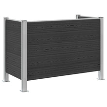 Afvalbak Schutting Grijs 161 x 85 x 115 cm Aluminium en WPC