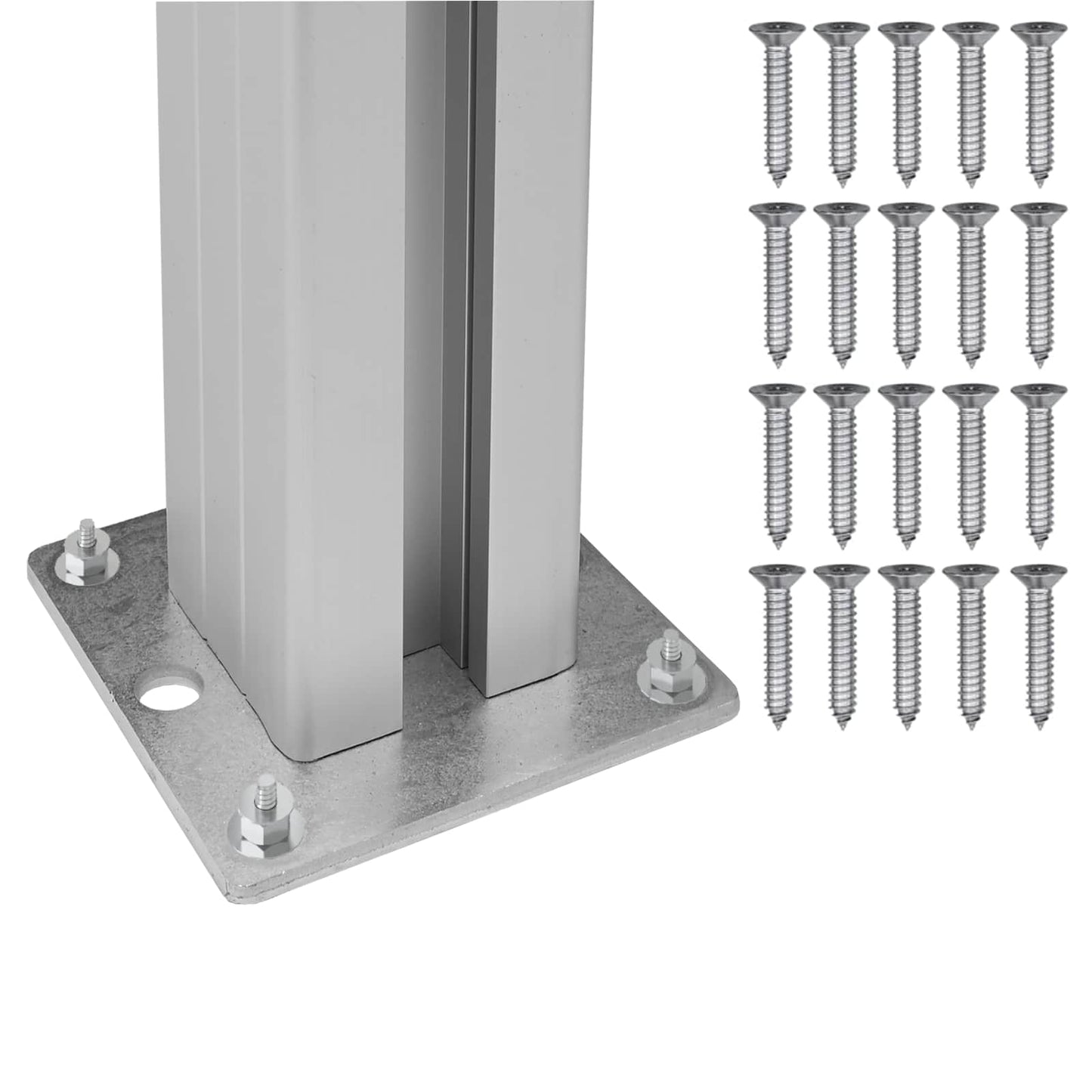 Afvalbak Schutting Bruin 237 x 85 x 115 cm Aluminium en WPC