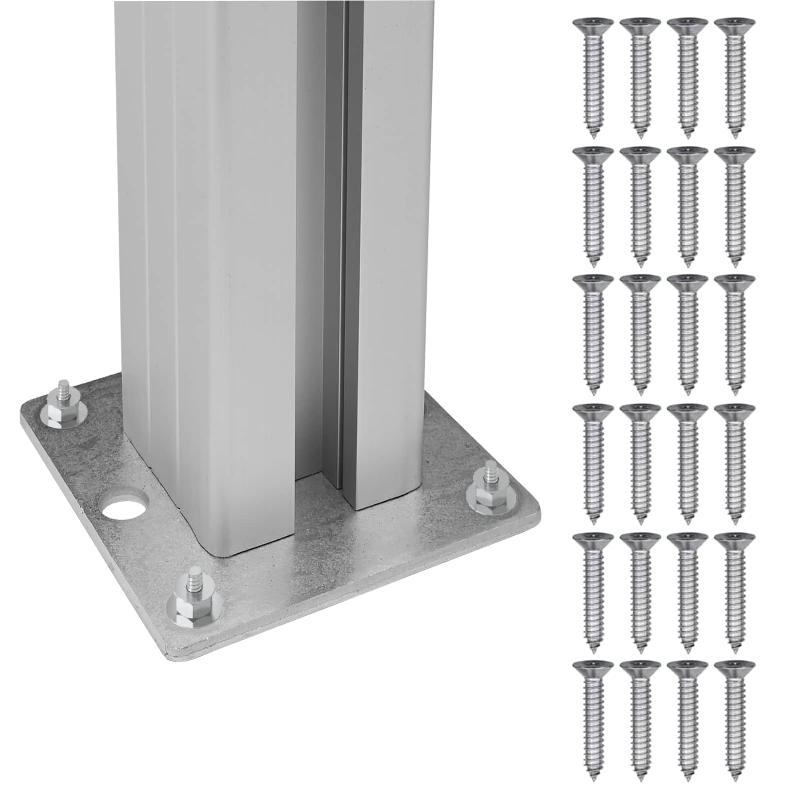 Afvalbak Schutting Grijs 315 x 85 x 115 cm Aluminium en WPC
